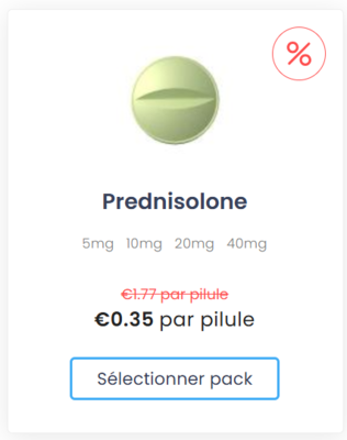 Prednisolone prix en France Prednisolone prix en France
